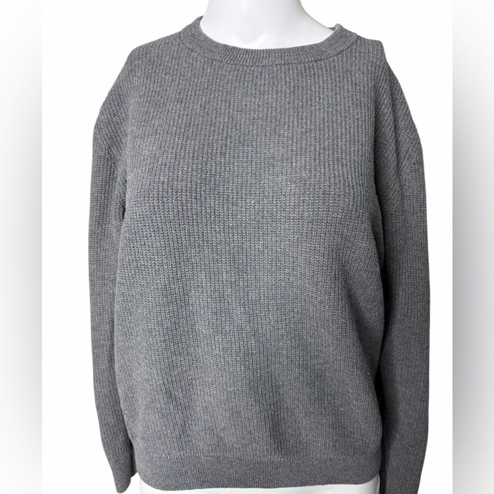 H&M Crewneck knit sweater grey size 16